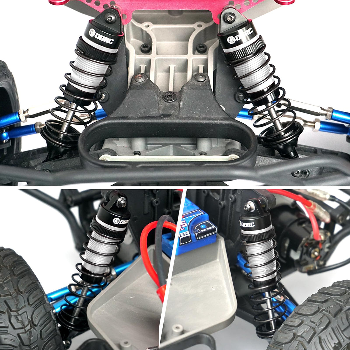 OGUNKE OGRC front shock with 85mm center distance supports balanced ride height.