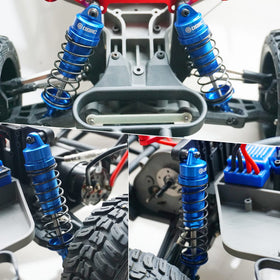 OGUNKE OGRC blue shock absorber, damping-system close-up for smoother suspension.