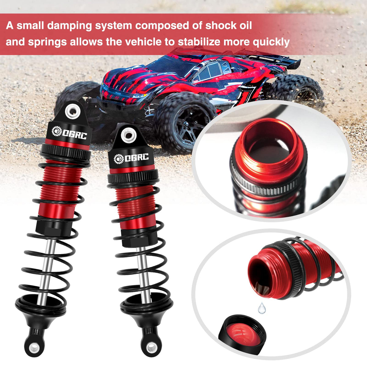 OGUNKE OGRC spring collar demonstrates easy preload adjustment for precise ride height.