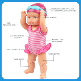 OHGOSH waterproof doll gift promotes cheerful bathroom decor and playtime