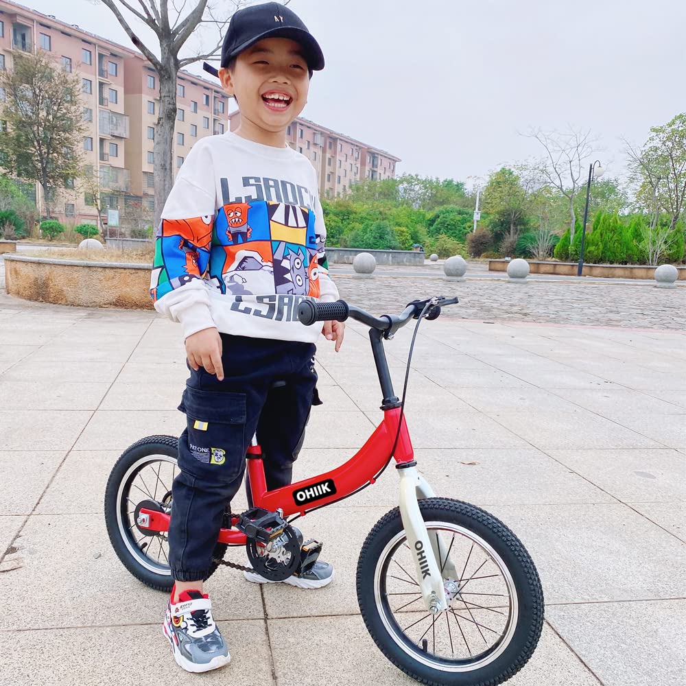 OHIIK Balance Bike pedal kit blue shows quick conversion to pedal ride options.