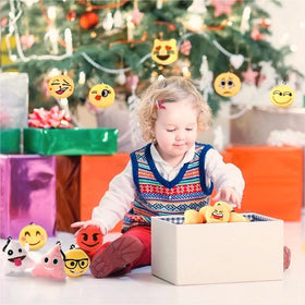 OHill wall decor mini pillow with emoticon faces for a playful room