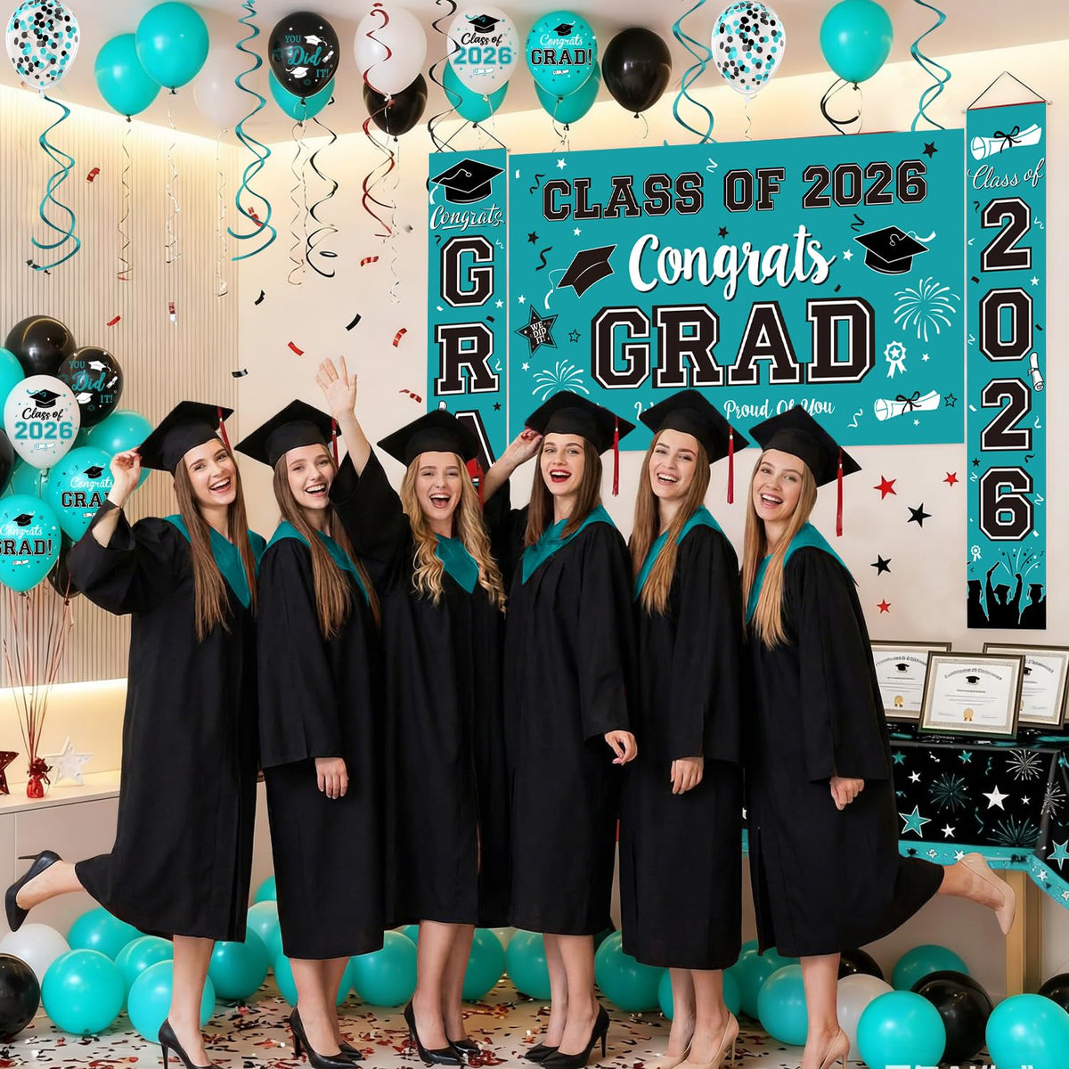 Oigco 2026 foil balloons keep shape for standout milestone moments.