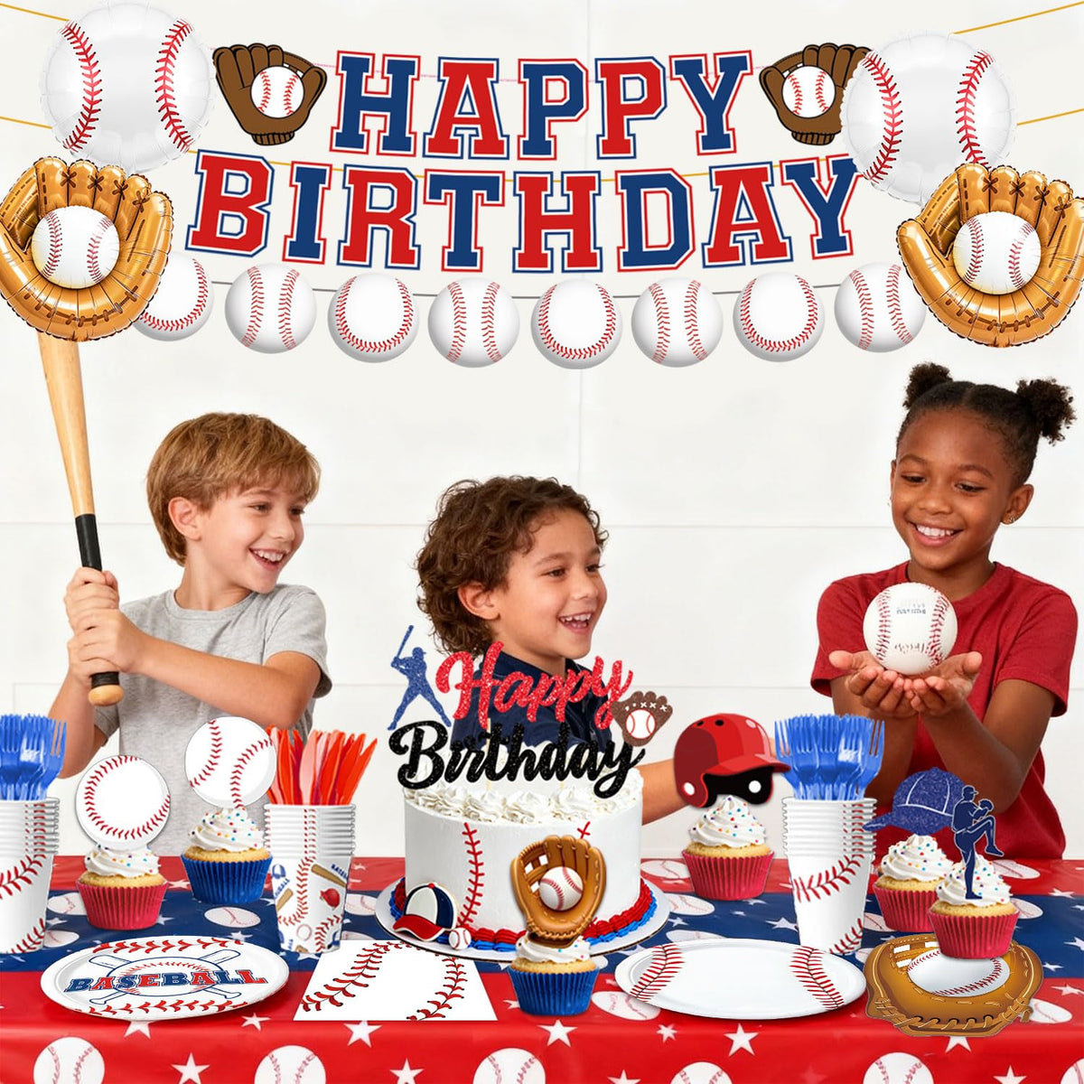 Oigco baseball honeycomb centerpieces add vertical wow factor