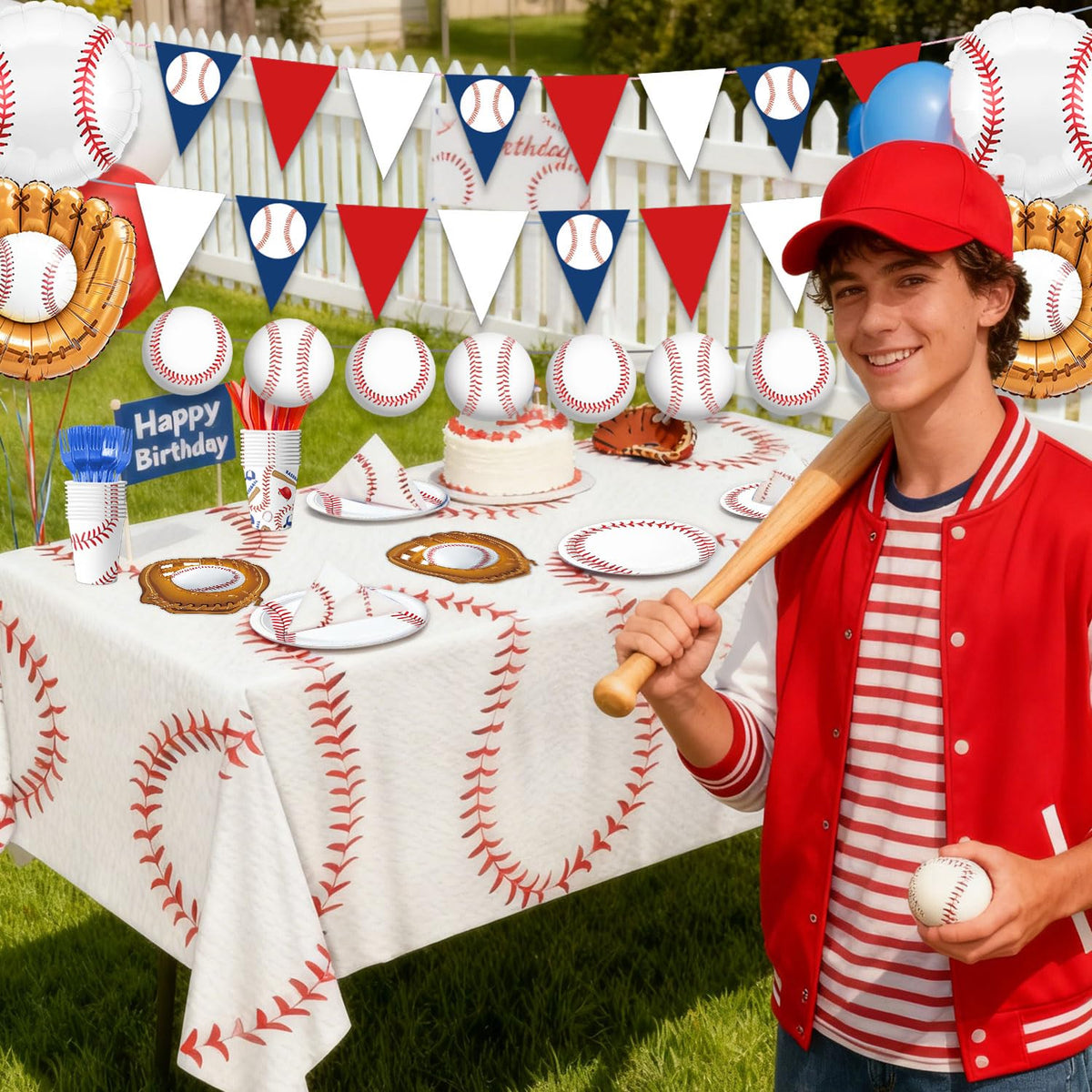 Oigco baseball foil balloons add height and festive flair