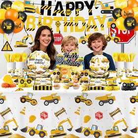 Oigco construction banner easy to spot and great for photo moments