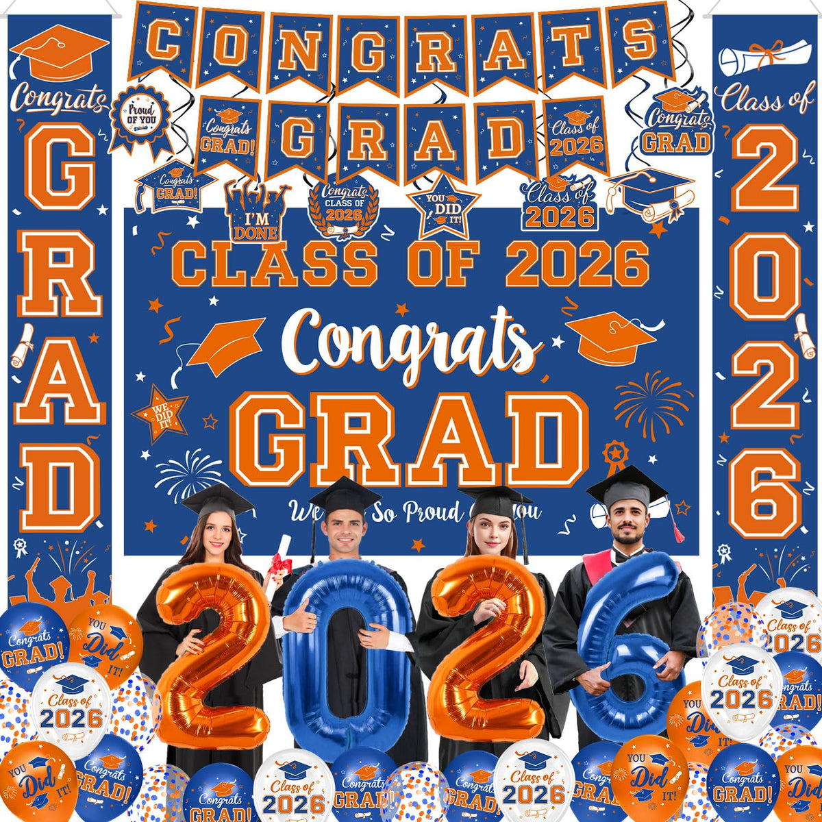 Oigco graduation backdrop 2026 for durable, reusable photo moments.