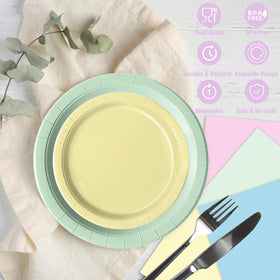 Oigco pastel design variety adds soft color to any table.