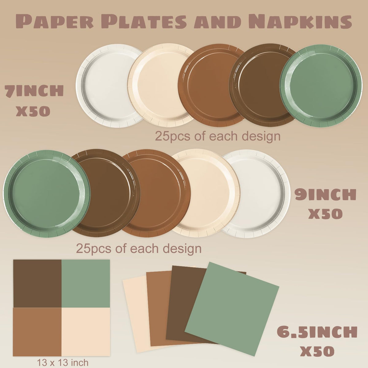 Oigco woodland dinner plates 9-inch exhibiting rustic elegance for jungle-themed events.