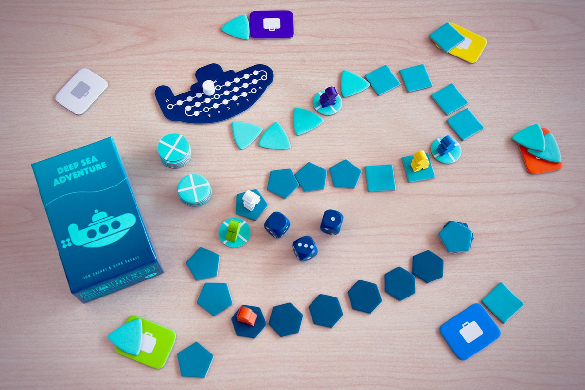 Oink Games Deep Sea Adventure Boost board and cards set for tense rounds.