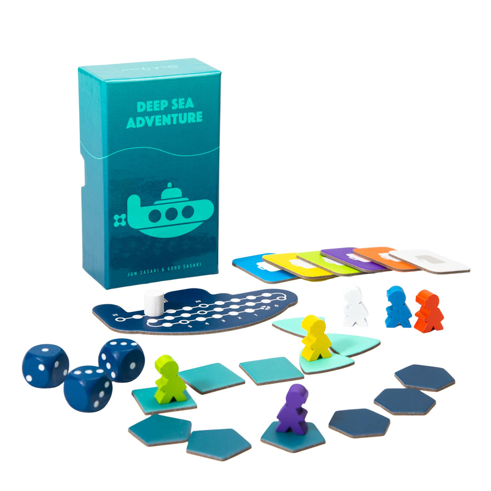 Oink Games Deep Sea Adventure Boost box display for convenient family play.