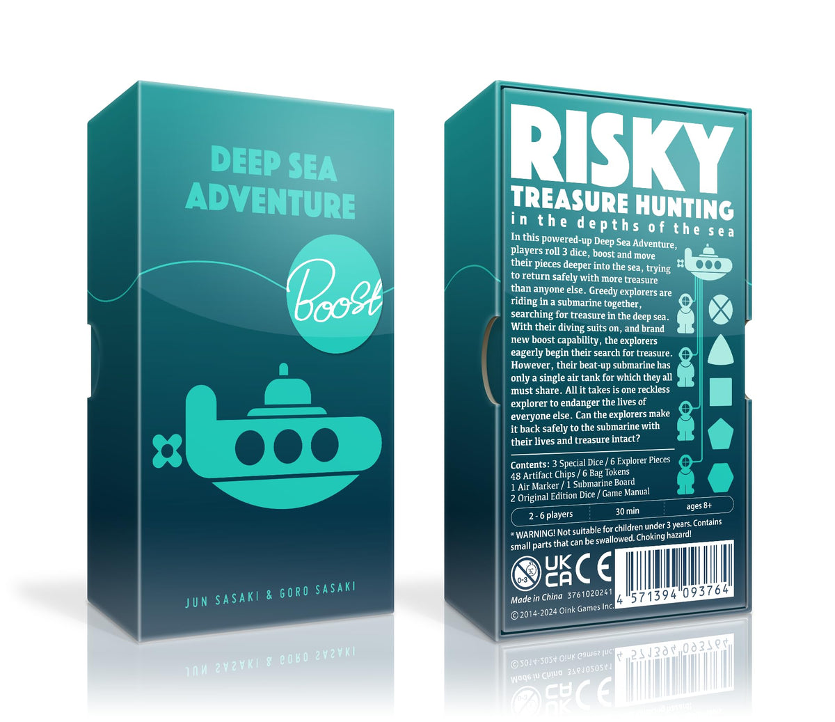 Oink Games Deep Sea Adventure Boost tokens laid out for strategic dives.