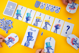 Oink Games Petiquette card game hats artwork showcases playful character combos