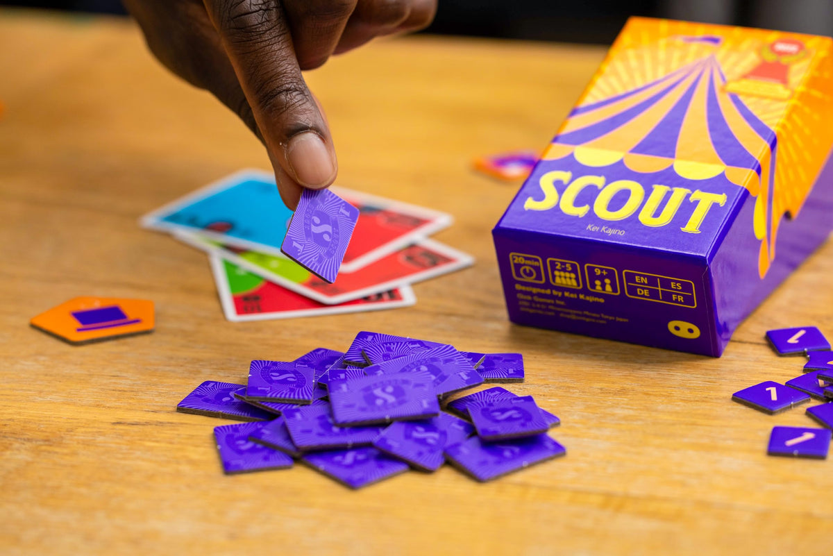 Oink Games Scout family-game-night ready design suits gatherings.