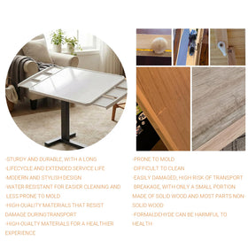 OIRBOEUS ABS plastic board offers water and stain resistance.