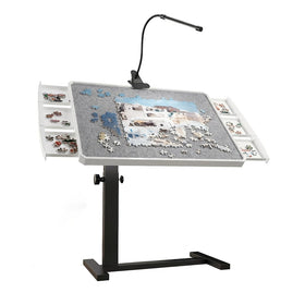 OIRBOEUS jigsaw table with drawers for organized puzzle storage during sessions.