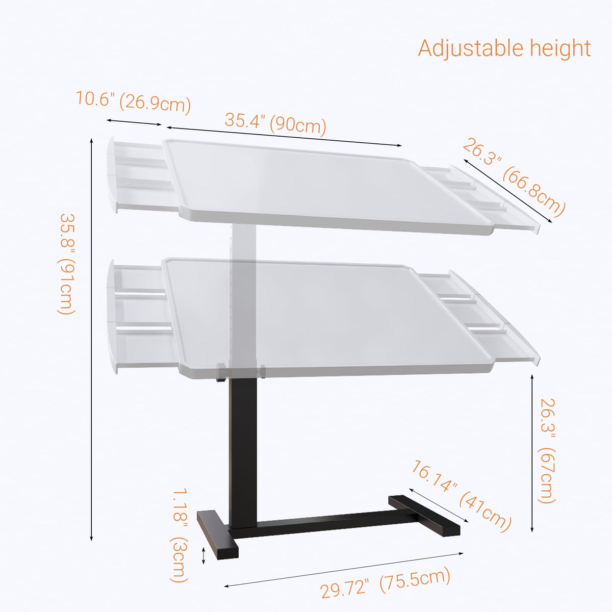 OIRBOEUS puzzle table with protective cover keeps unfinished work safe from pets.