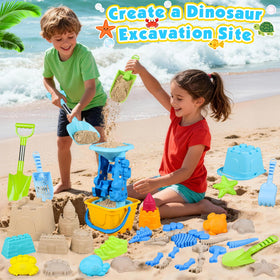 Oisacirg dinosaur water wheel adds interactive water and sand play