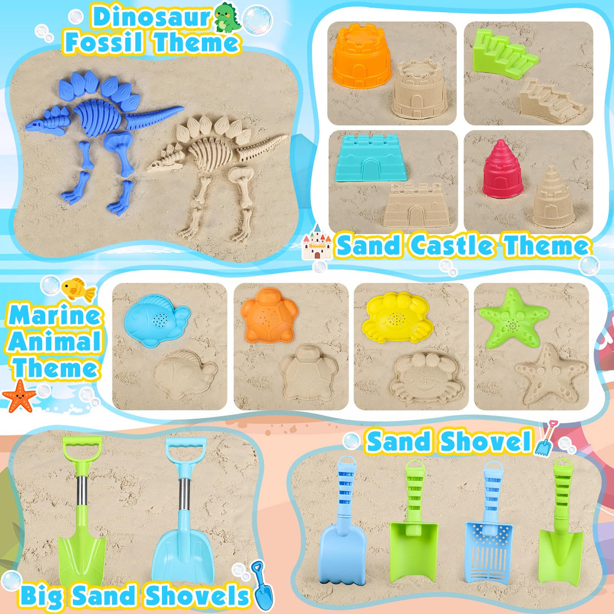 Oisacirg ocean animal toys ignite dynamic seaside pretend play