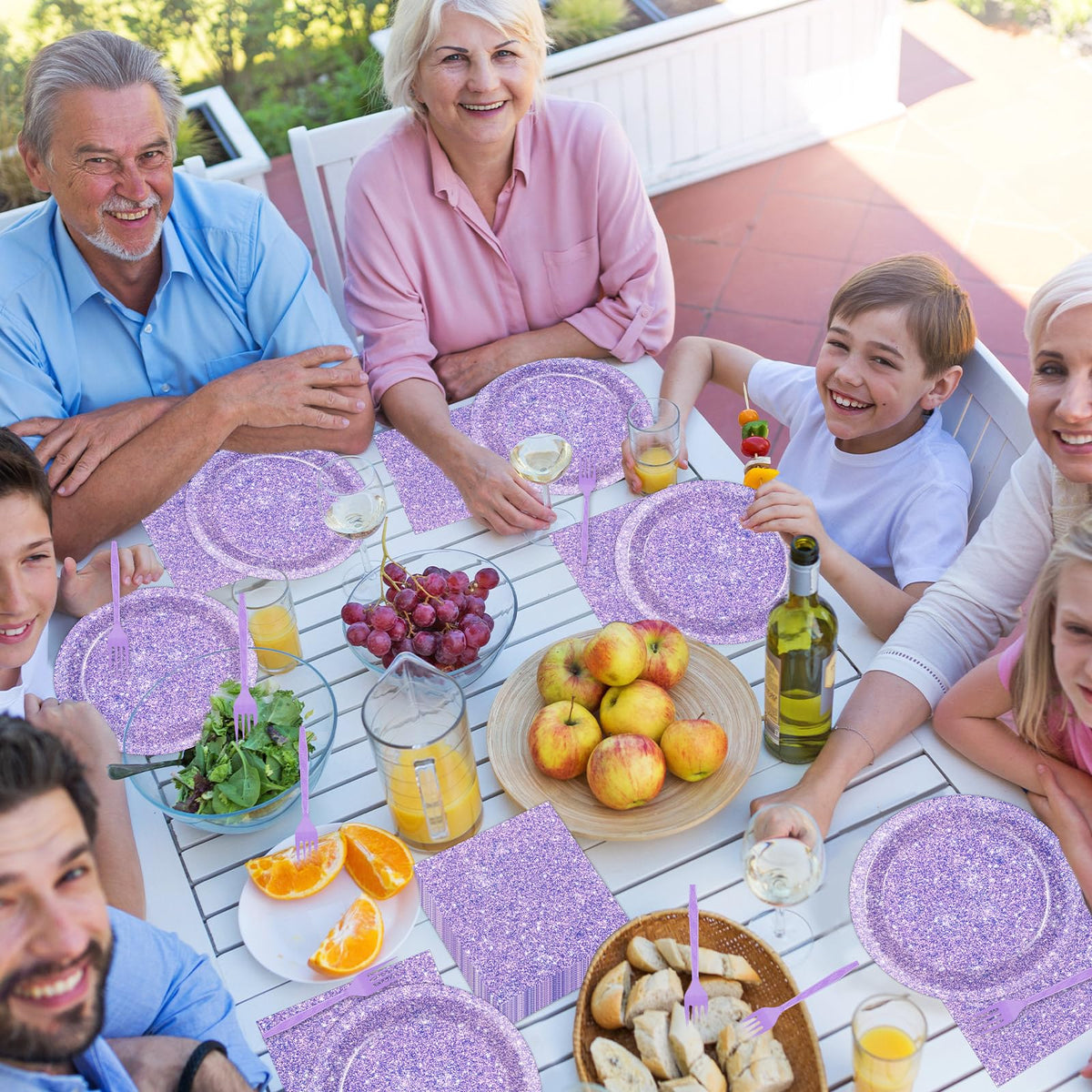 Oitnlaughter disposable dinnerware for effortless post-party cleanup