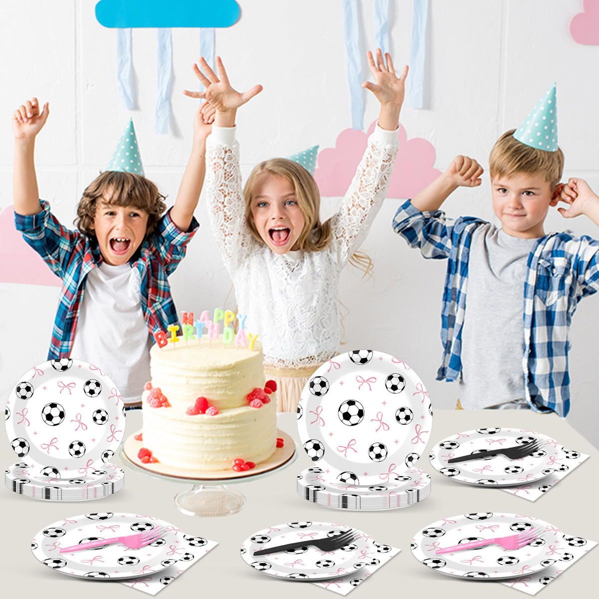 Oitnlaughter disposable dinnerware keeps party cleanup quick and simple