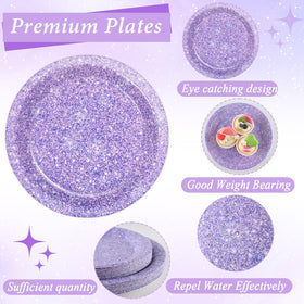 Oitnlaughter purple napkins provide soft absorbency for quick cleanups