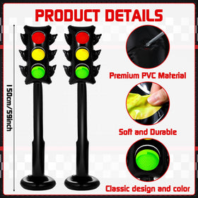 Sturdy PVC stop light balloon base provides stable, reusable display by Oitnlaughter.