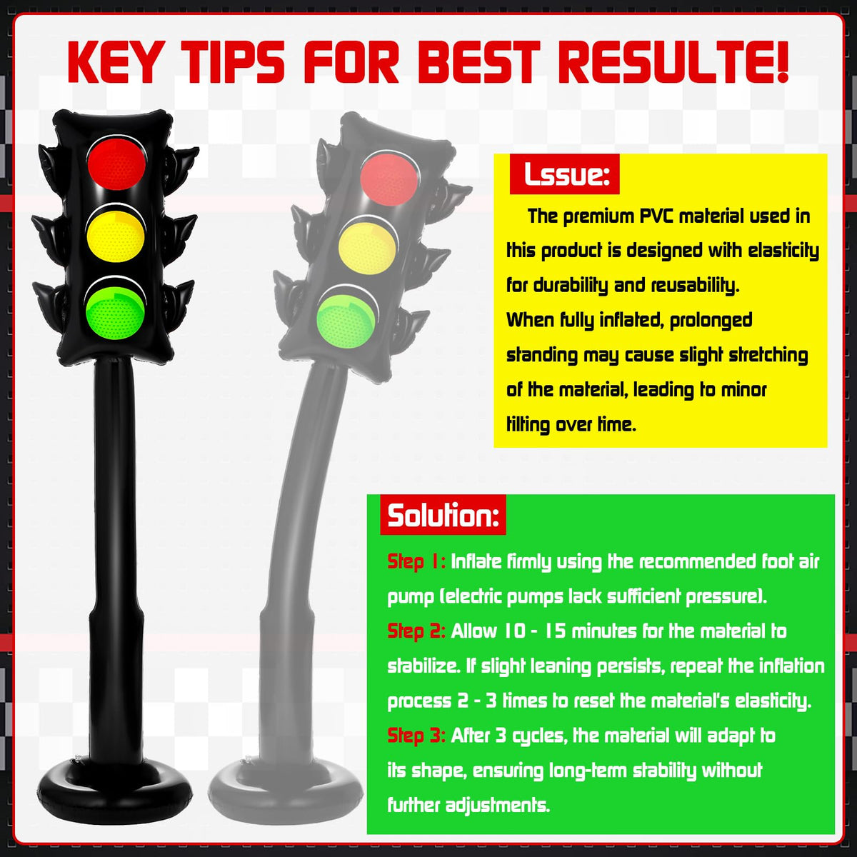 Oitnlaughter race-car themed decor with traffic light balloons boosts festive energy.