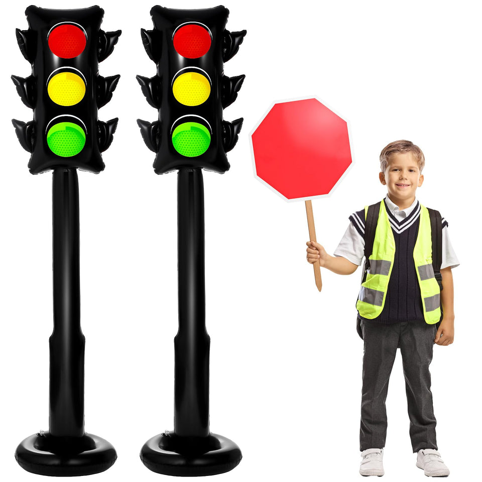 Oitnlaughter traffic light balloon 59inch adds vibrant color to party decor.