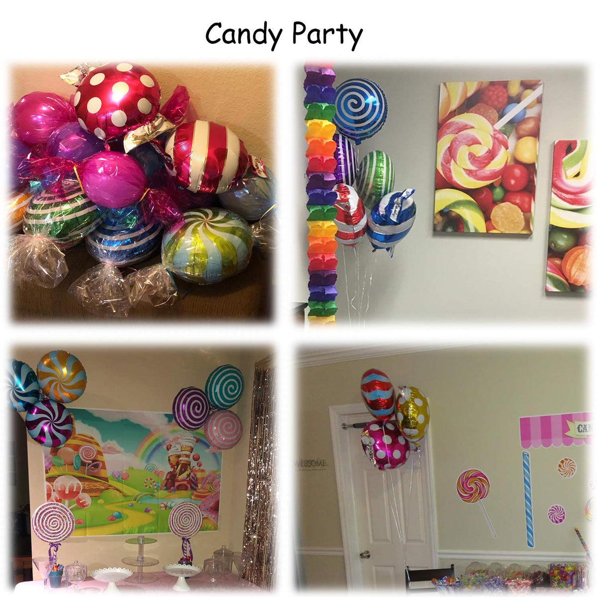 Oiuros candy theme party decor set to unify your celebrations