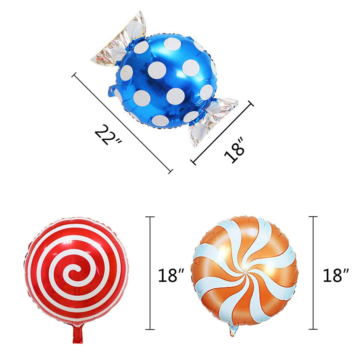 Oiuros round lollipop balloon style B creates playful backdrops