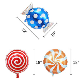 Oiuros round lollipop balloon style B creates playful backdrops