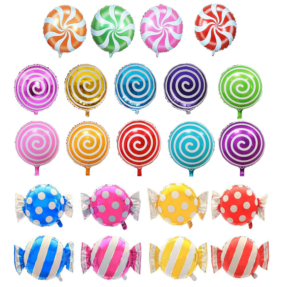 Oiuros 18-inch windmill candy balloon for festive decor and photo ops