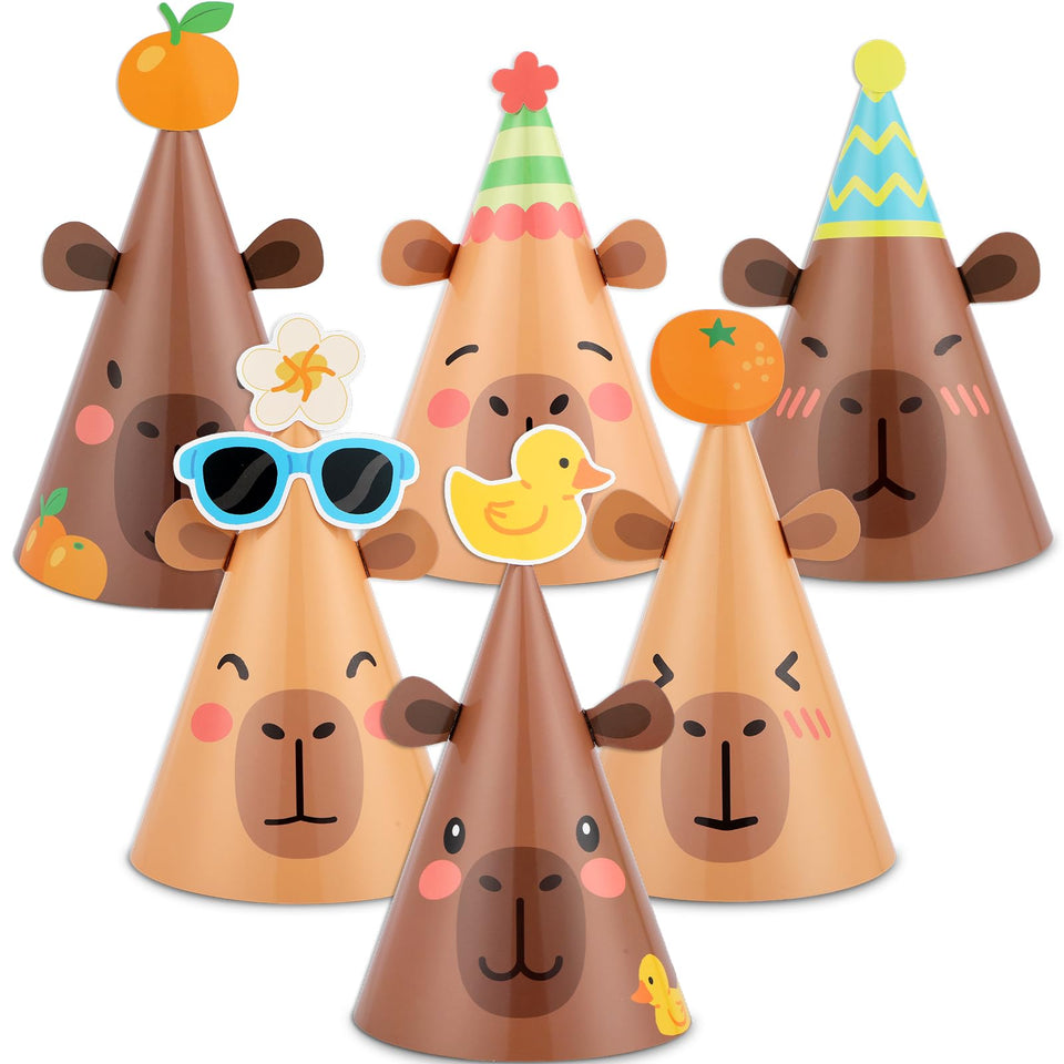 ojustbeok capy cone hats show six-style variety for festive party photos