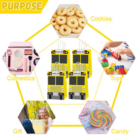 ojustbeok school bus goodie bags durability sturdy paper construction