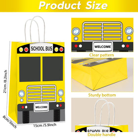 ojustbeok school bus goodie bags handles easy carrying