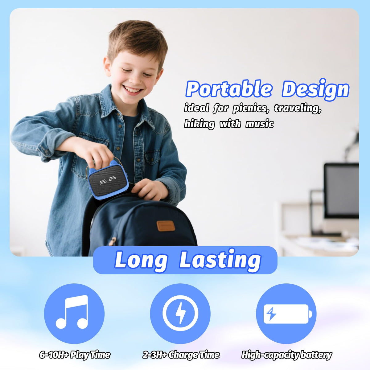 Okaloka blue DSP sound enhancement for clearer vocals and balanced playback.