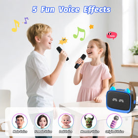 Okaloka blue portable design makes travel and car sing-alongs easy.