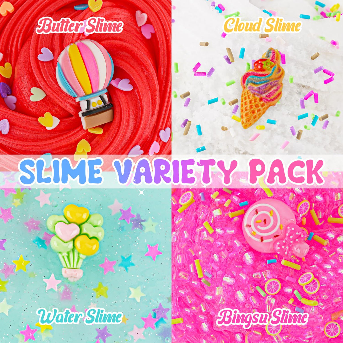 Okaybee Slime red butter texture close-up showcases vibrant color and soft, stretchable feel.