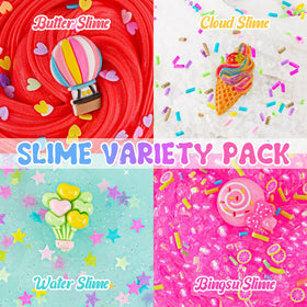 Okaybee Slime red butter texture close-up showcases vibrant color and soft, stretchable feel.