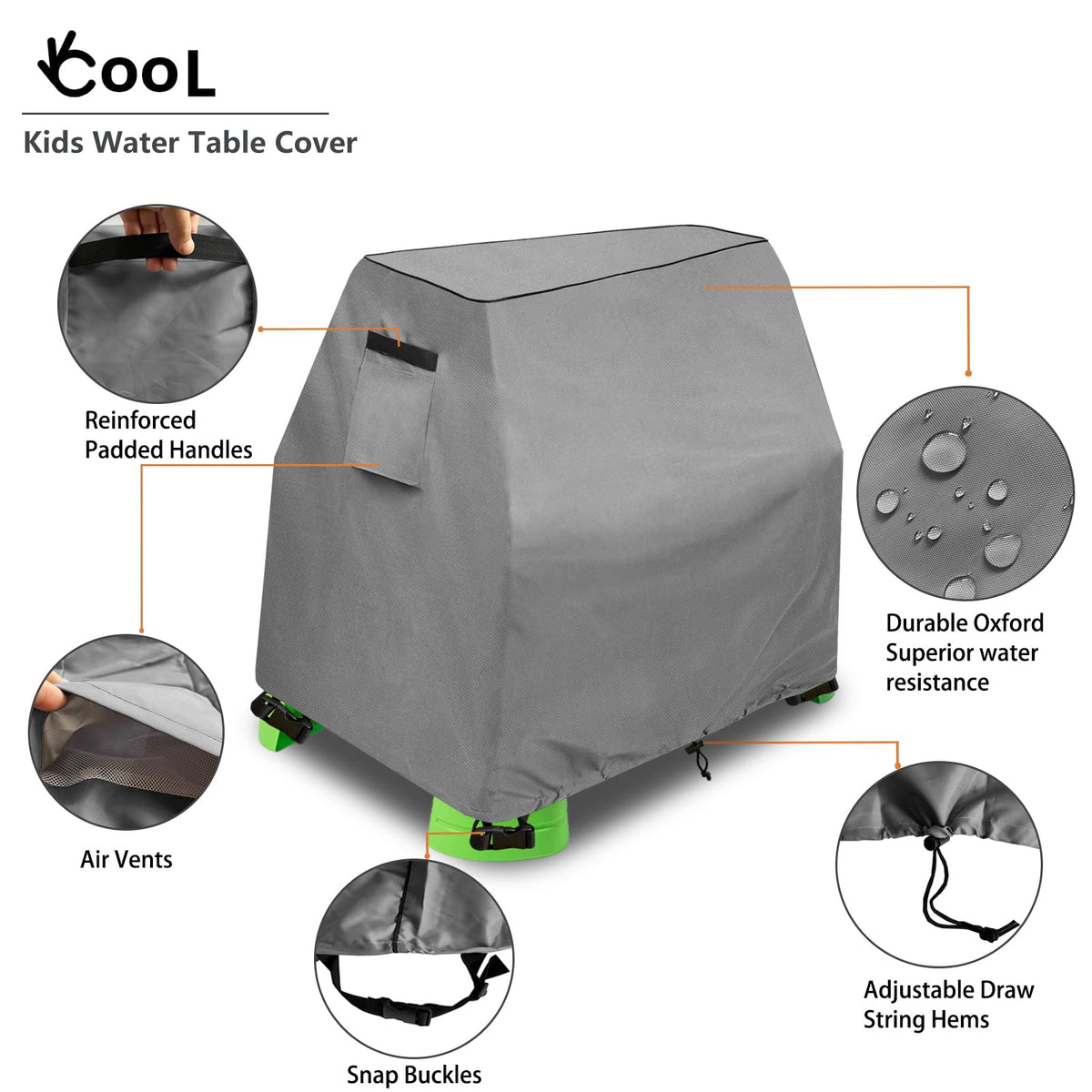 Okcool water table cover sun-proof shields outdoor play from sun damage