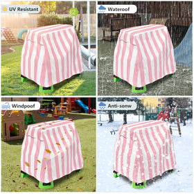 Okcool water table cover stores easily for seasonal use.