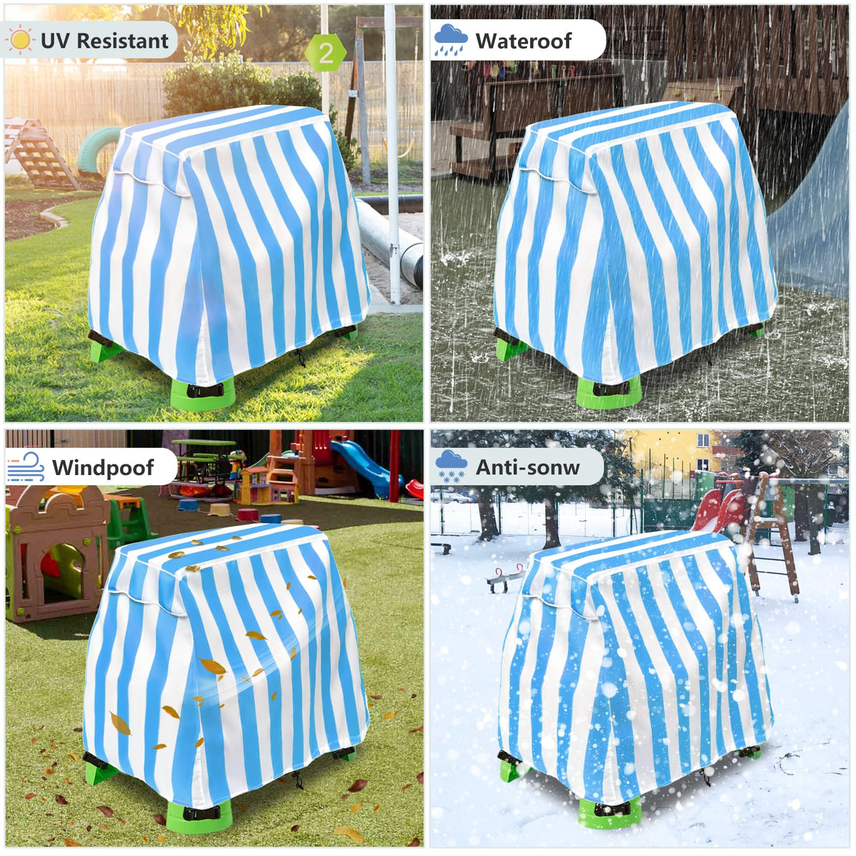 Okcool 1-year warranty on outdoor water table cover
