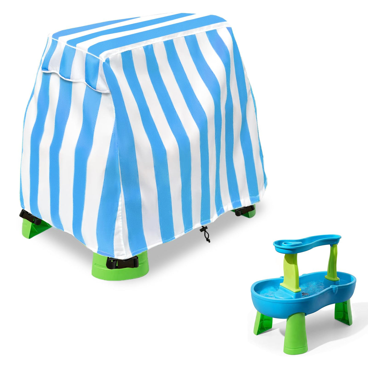 Okcool water table cover with color-stripe pattern