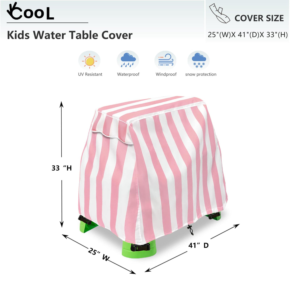 Okcool wind-fastened cover keeps table secure in breezy backyards.