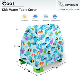 Okcool water table cover fits a 41x25x33 inch table for outdoor parks.