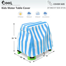 Okcool cover shown on a 41x25x33 inch water table