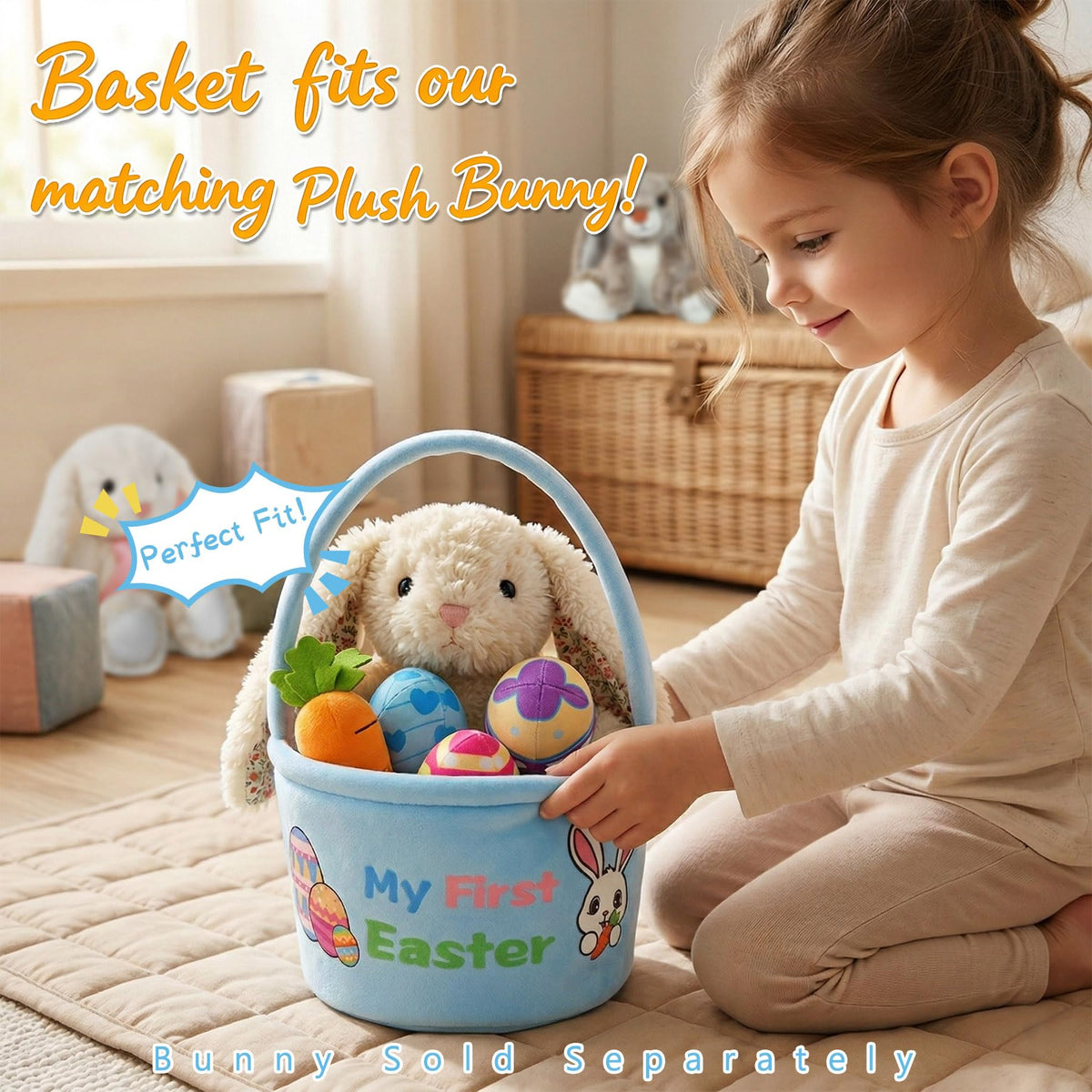 okegztoa Bunny Plush Carrot inviting imaginative pretend food play