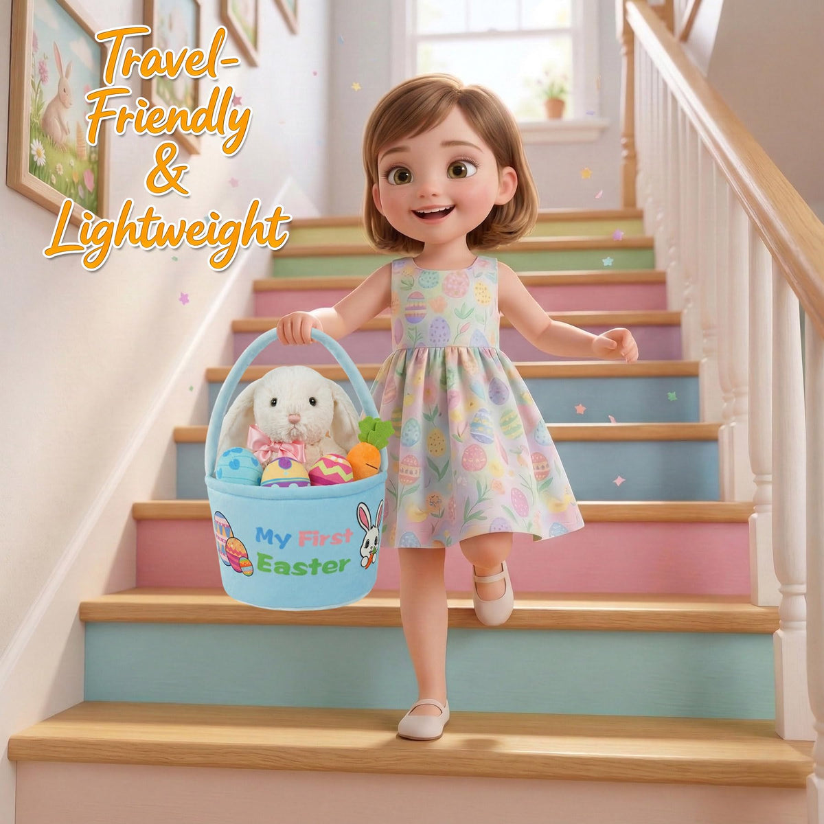 okegztoa Bunny Soft Fabric Materials emphasize gentle touch and safety