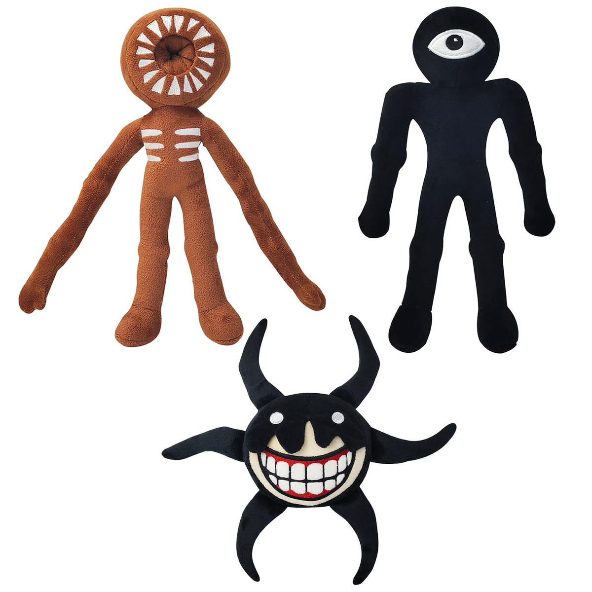 Okegztoa doors plush set, soft and poseable for play and display.